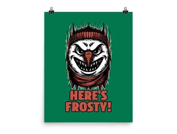 Snowman Horror Door Movie