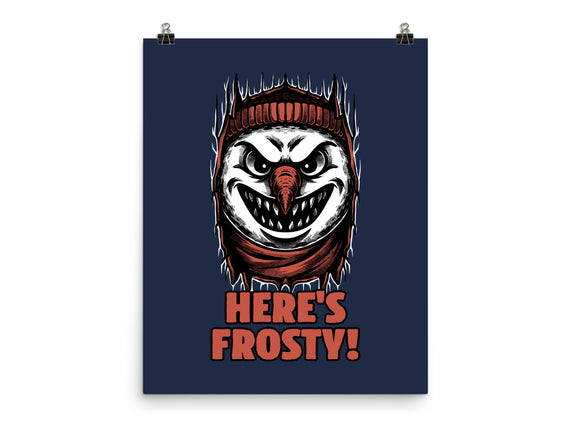 Snowman Horror Door Movie