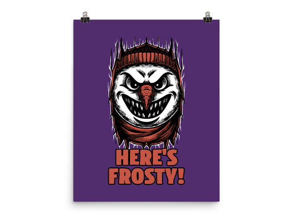 Snowman Horror Door Movie