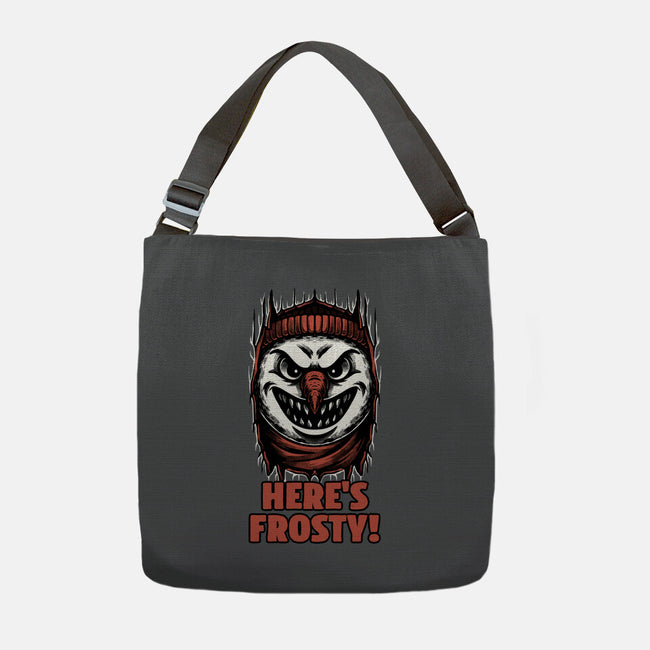 Snowman Horror Door Movie-None-Adjustable Tote-Bag-Studio Mootant