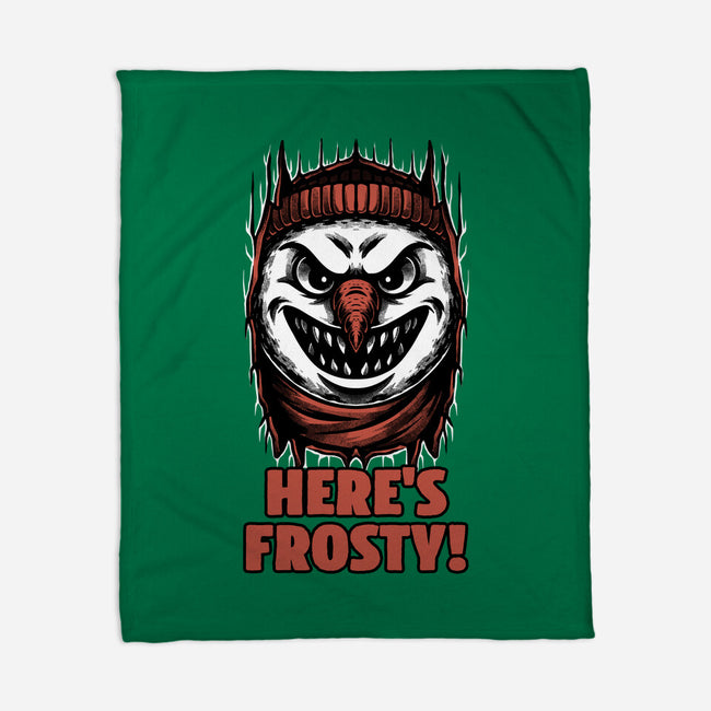 Snowman Horror Door Movie-None-Fleece-Blanket-Studio Mootant