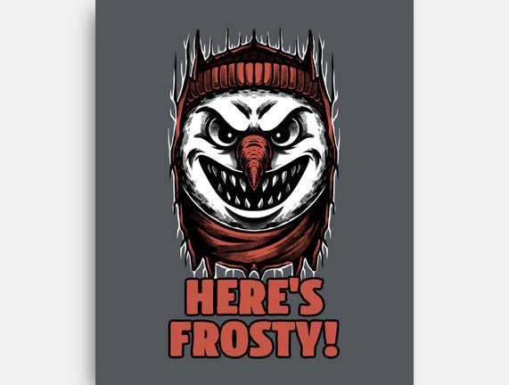 Snowman Horror Door Movie