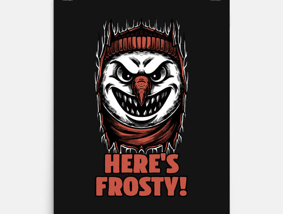 Snowman Horror Door Movie