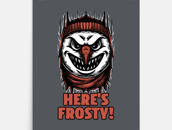 Snowman Horror Door Movie