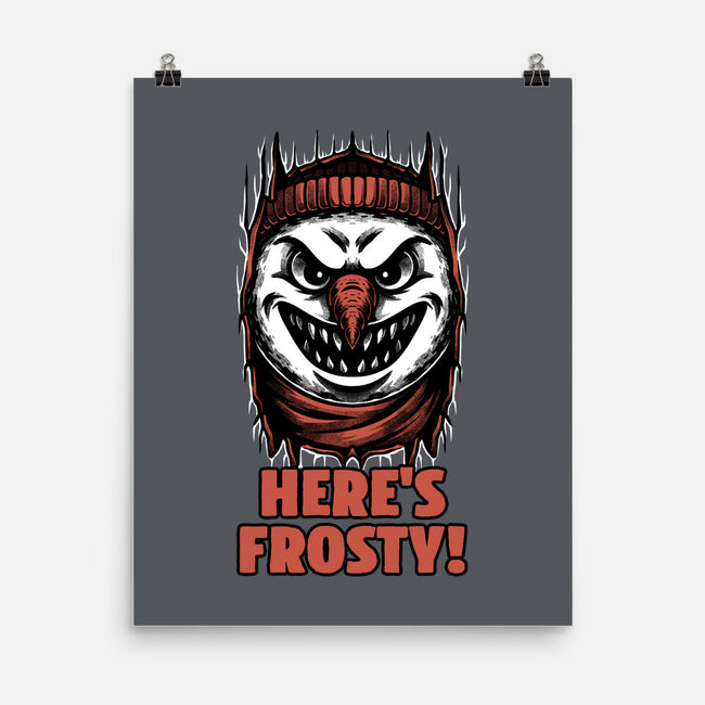 Snowman Horror Door Movie-None-Matte-Poster-Studio Mootant