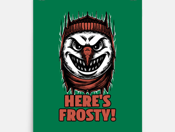 Snowman Horror Door Movie