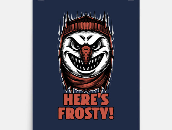 Snowman Horror Door Movie