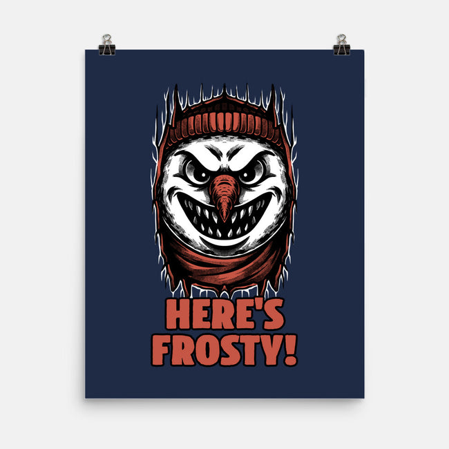 Snowman Horror Door Movie-None-Matte-Poster-Studio Mootant