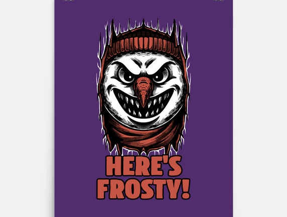 Snowman Horror Door Movie