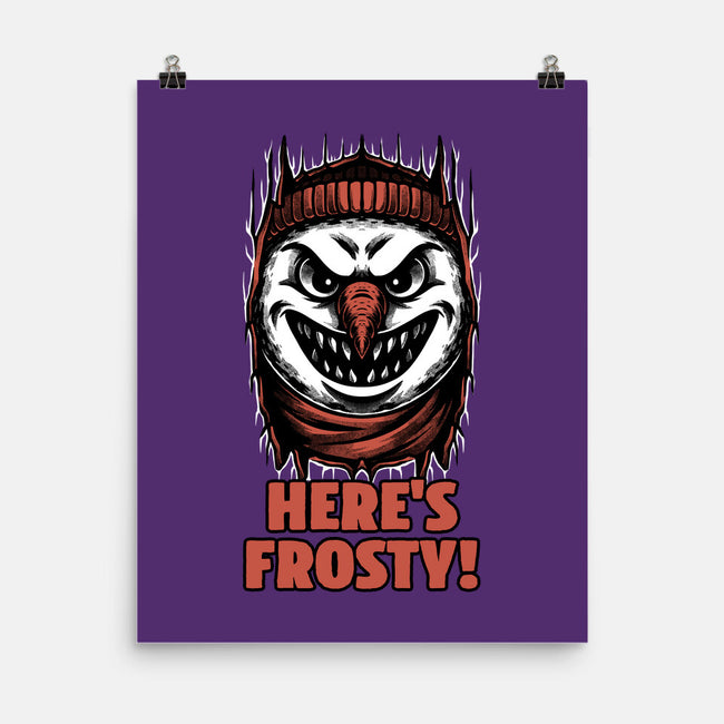 Snowman Horror Door Movie-None-Matte-Poster-Studio Mootant