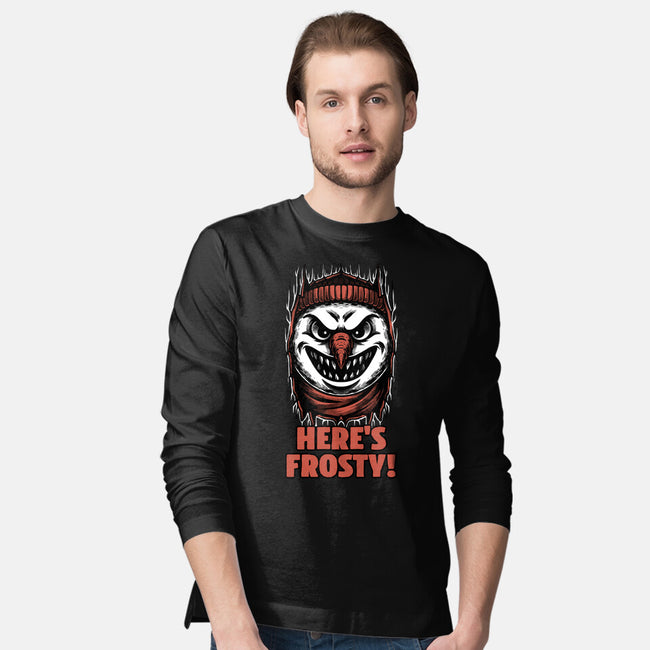 Snowman Horror Door Movie-Mens-Long Sleeved-Tee-Studio Mootant