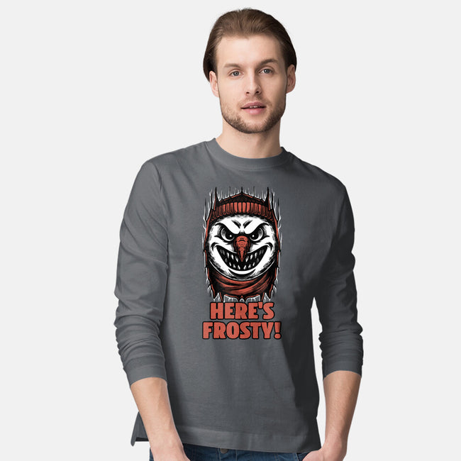 Snowman Horror Door Movie-Mens-Long Sleeved-Tee-Studio Mootant