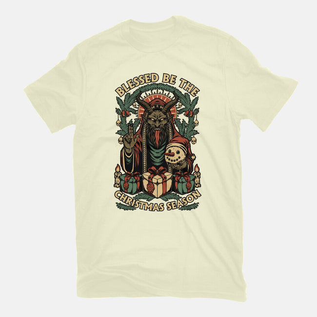 Krampus Sacred Christmas-Mens-Basic-Tee-Studio Mootant