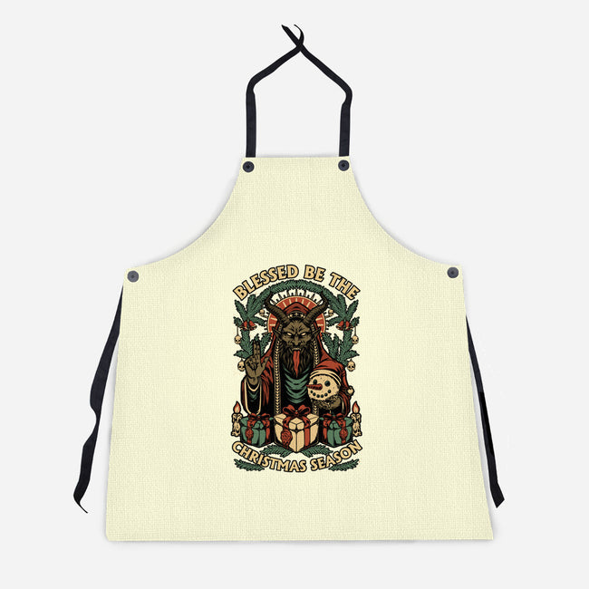 Krampus Sacred Christmas-Unisex-Kitchen-Apron-Studio Mootant