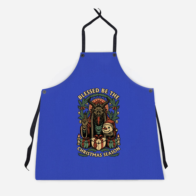 Krampus Sacred Christmas-Unisex-Kitchen-Apron-Studio Mootant