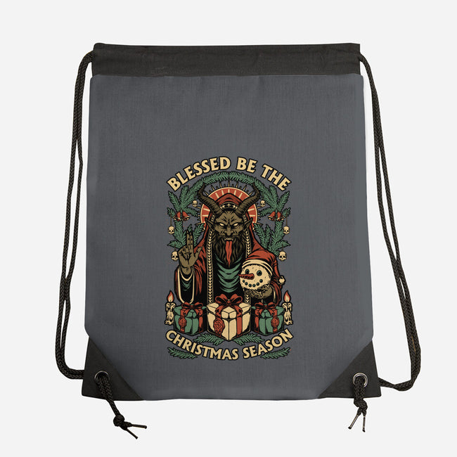 Krampus Sacred Christmas-None-Drawstring-Bag-Studio Mootant
