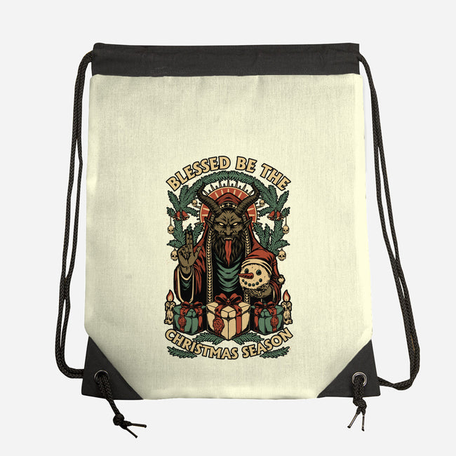 Krampus Sacred Christmas-None-Drawstring-Bag-Studio Mootant