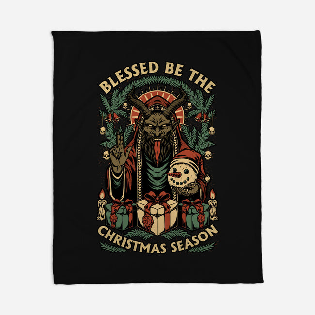 Krampus Sacred Christmas-None-Fleece-Blanket-Studio Mootant