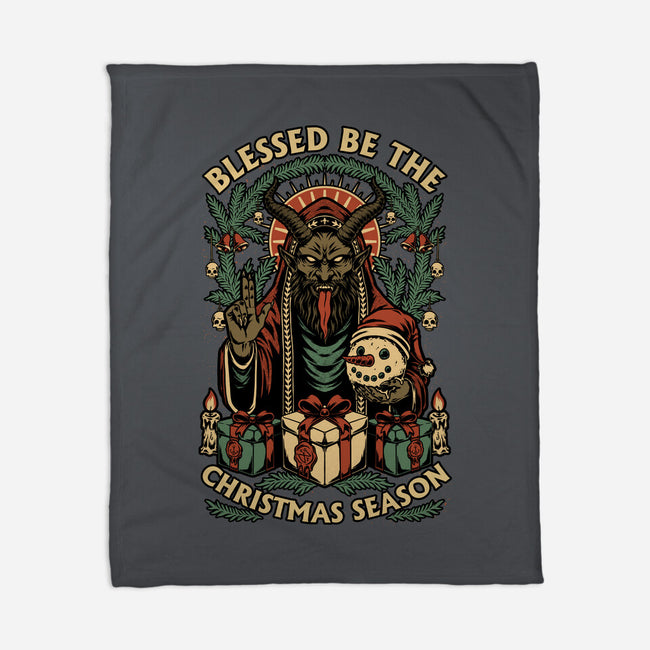 Krampus Sacred Christmas-None-Fleece-Blanket-Studio Mootant