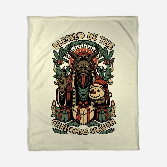 Krampus Sacred Christmas-None-Fleece-Blanket-Studio Mootant