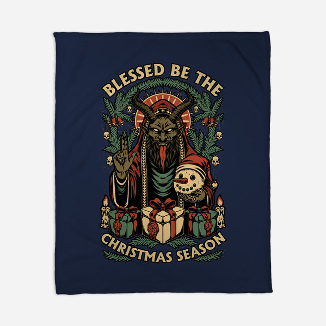 Krampus Sacred Christmas-None-Fleece-Blanket-Studio Mootant