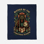 Krampus Sacred Christmas-None-Fleece-Blanket-Studio Mootant