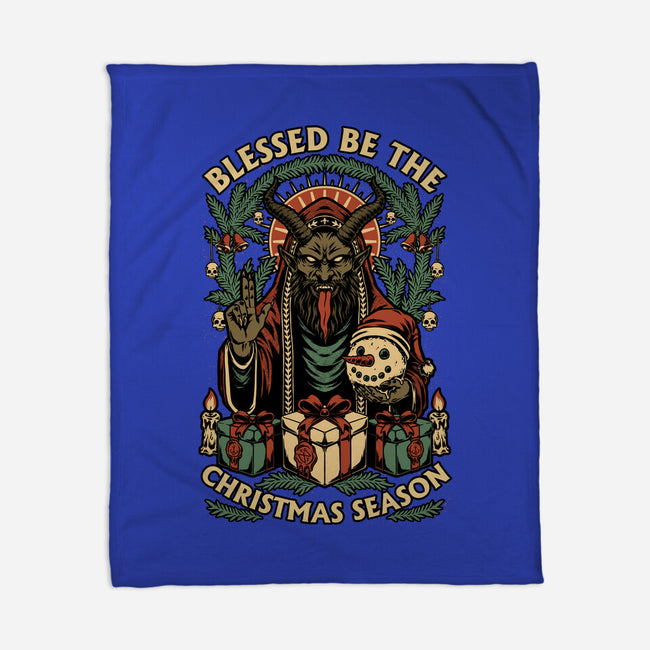 Krampus Sacred Christmas-None-Fleece-Blanket-Studio Mootant