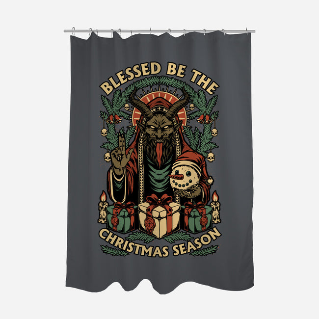 Krampus Sacred Christmas-None-Polyester-Shower Curtain-Studio Mootant