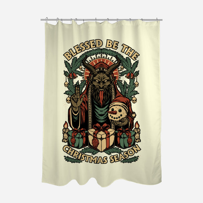 Krampus Sacred Christmas-None-Polyester-Shower Curtain-Studio Mootant