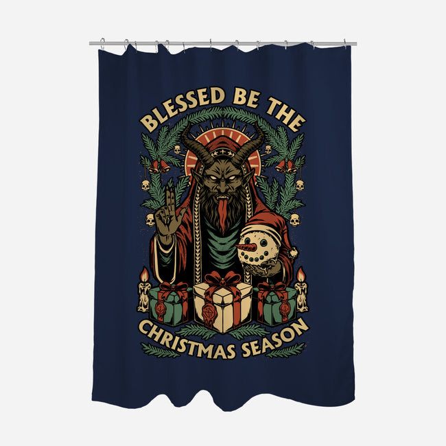 Krampus Sacred Christmas-None-Polyester-Shower Curtain-Studio Mootant