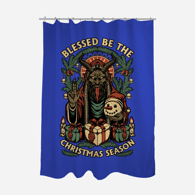 Krampus Sacred Christmas-None-Polyester-Shower Curtain-Studio Mootant