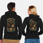 Krampus Sacred Christmas-Unisex-Zip-Up-Sweatshirt-Studio Mootant