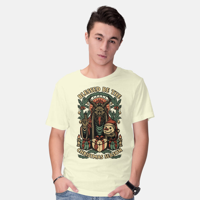 Krampus Sacred Christmas-Mens-Basic-Tee-Studio Mootant