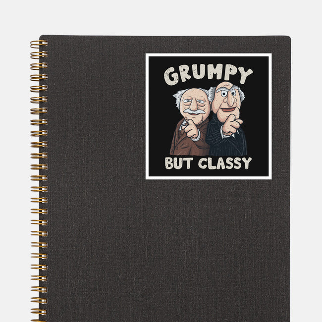 Grumpy But Classy-None-Glossy-Sticker-NMdesign