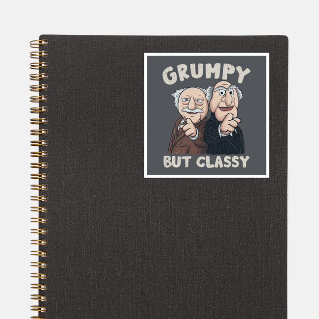 Grumpy But Classy-None-Glossy-Sticker-NMdesign