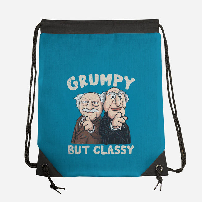 Grumpy But Classy-None-Drawstring-Bag-NMdesign
