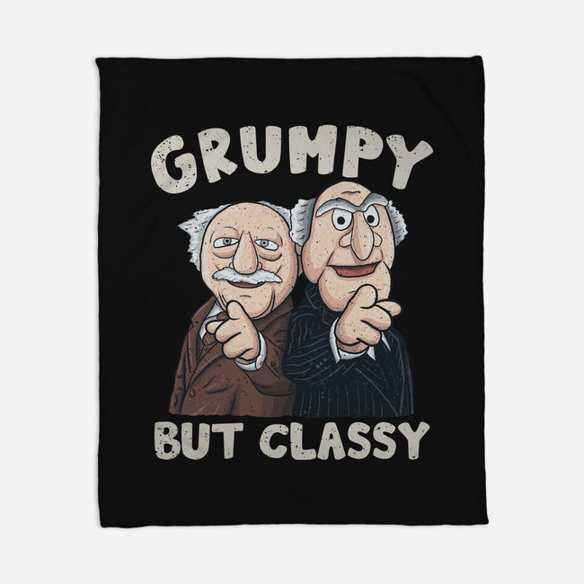 Grumpy But Classy-None-Fleece-Blanket-NMdesign