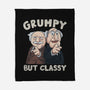 Grumpy But Classy-None-Fleece-Blanket-NMdesign