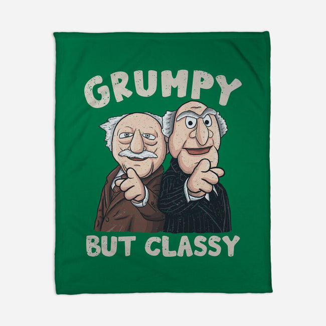 Grumpy But Classy-None-Fleece-Blanket-NMdesign