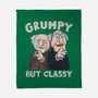 Grumpy But Classy-None-Fleece-Blanket-NMdesign