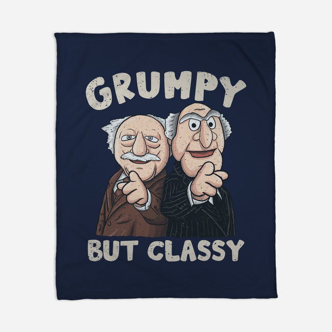 Grumpy But Classy-None-Fleece-Blanket-NMdesign