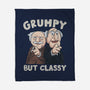 Grumpy But Classy-None-Fleece-Blanket-NMdesign
