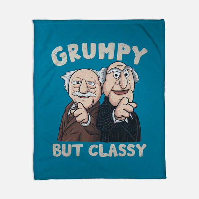 Grumpy But Classy-None-Fleece-Blanket-NMdesign
