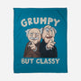 Grumpy But Classy-None-Fleece-Blanket-NMdesign