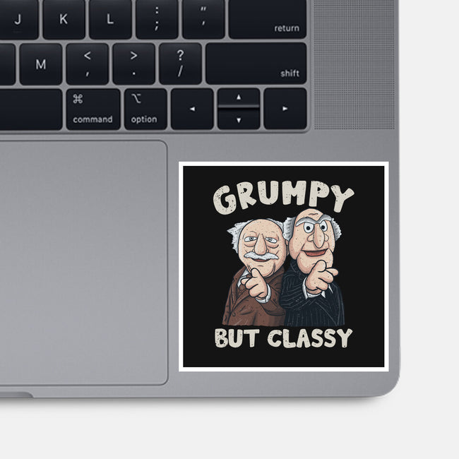 Grumpy But Classy-None-Glossy-Sticker-NMdesign