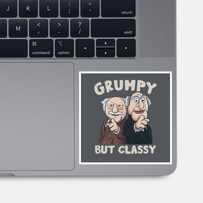 Grumpy But Classy-None-Glossy-Sticker-NMdesign
