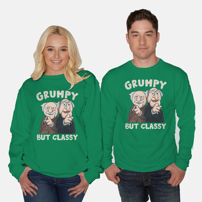 Grumpy But Classy-Unisex-Crew Neck-Sweatshirt-NMdesign
