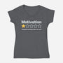 Motivation Review-Womens-V-Neck-Tee-NMdesign