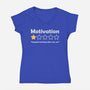 Motivation Review-Womens-V-Neck-Tee-NMdesign