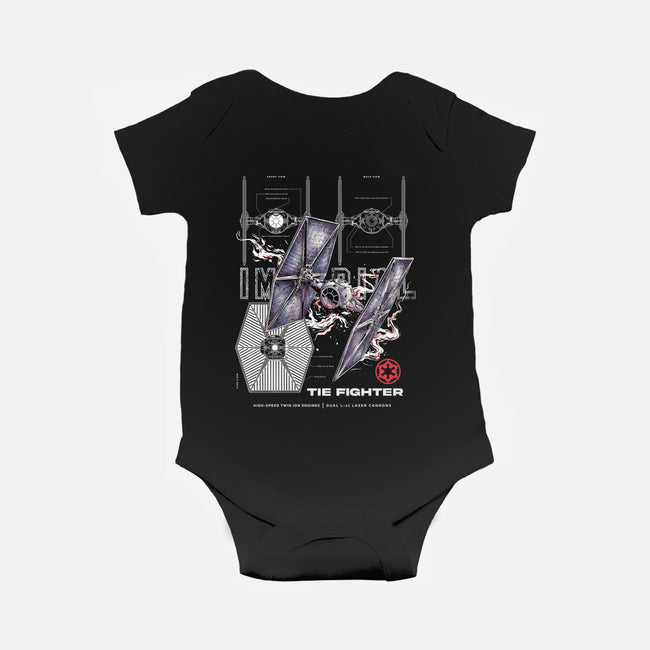 The Imperial Fighter-Baby-Basic-Onesie-alfbocreative